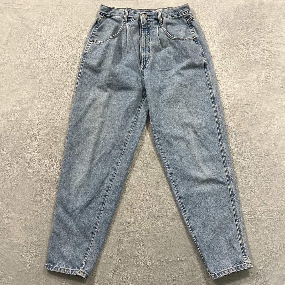 Vintage Brittania Jeans Womens 14 High Rise Tapered Southwestern Y2K‎ Blue Denim